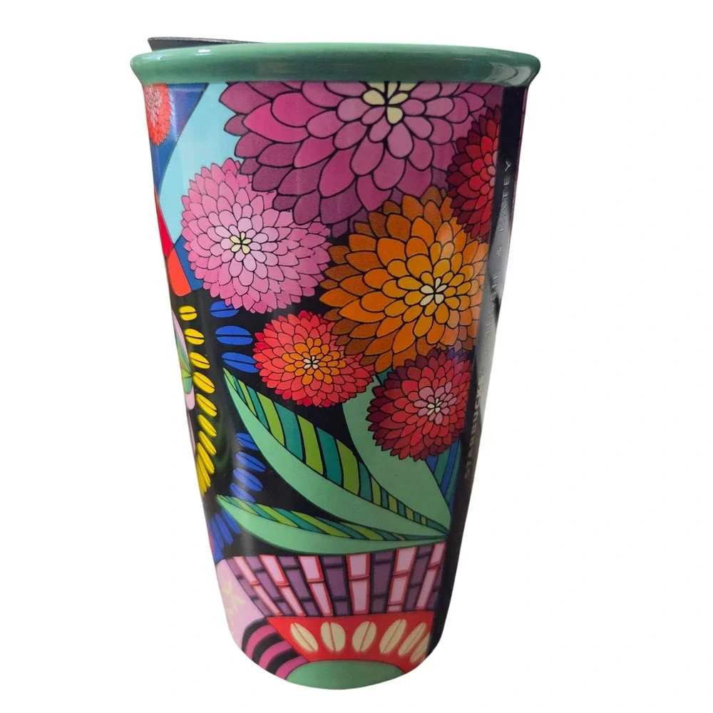 Starbucks Coffee Stories Jessie & Katey Ceramic Travel Tumbler 12oz With Lid